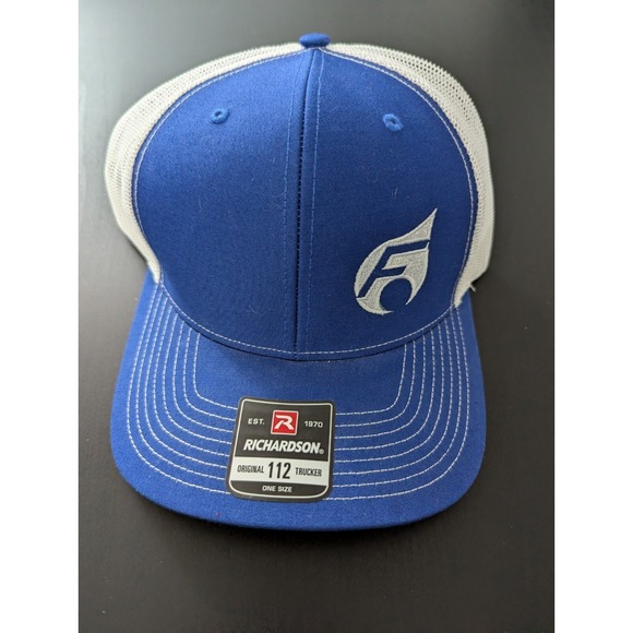 Richardson Other - Richardson 112 Mesh Adjustable Snapback‎ Trucker Hat Blue White